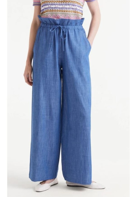 PANTALON PAPERBAG VAQUERO