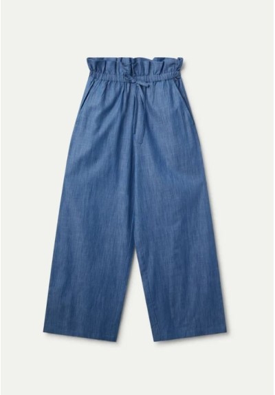 PANTALON PAPERBAG VAQUERO
