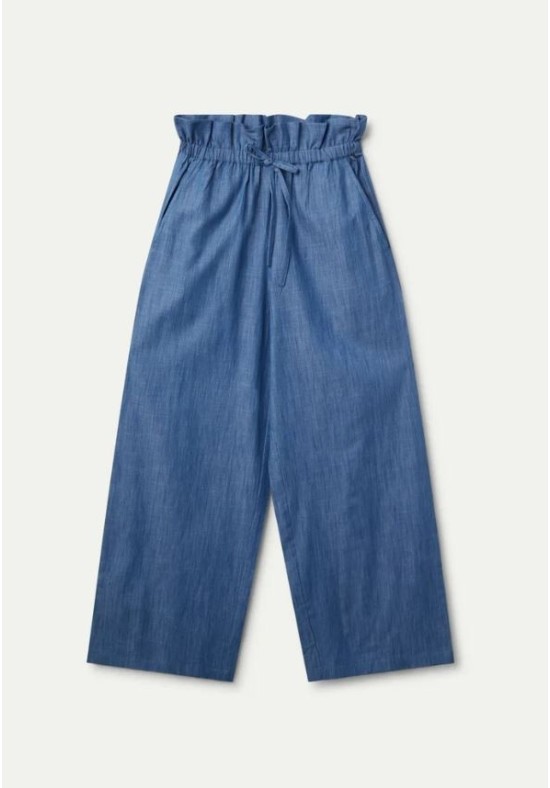PANTALON PAPERBAG VAQUERO