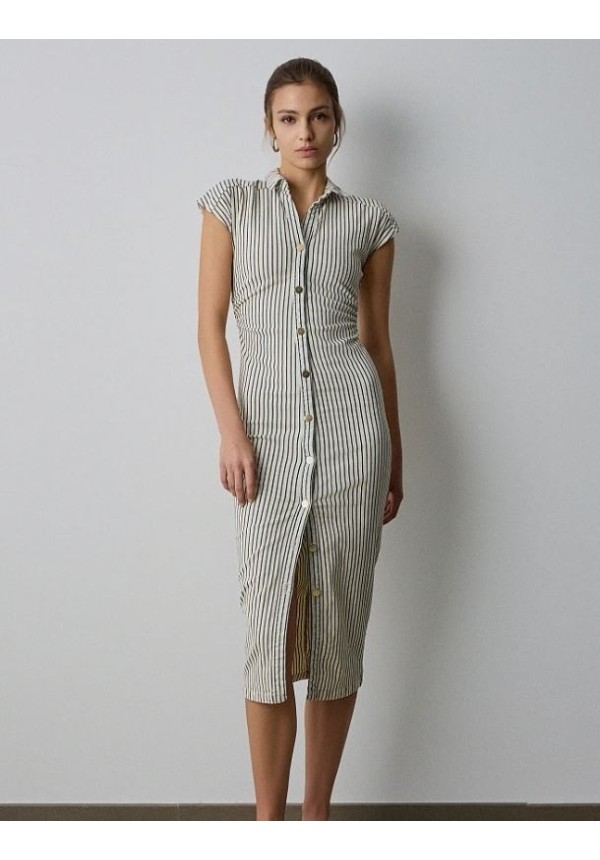 VESTIDO MIDI RAYAS