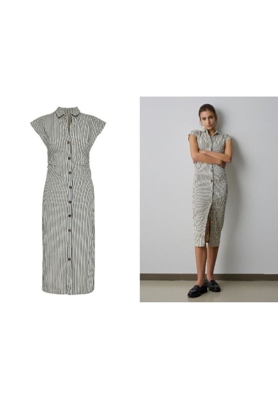 VESTIDO MIDI RAYAS