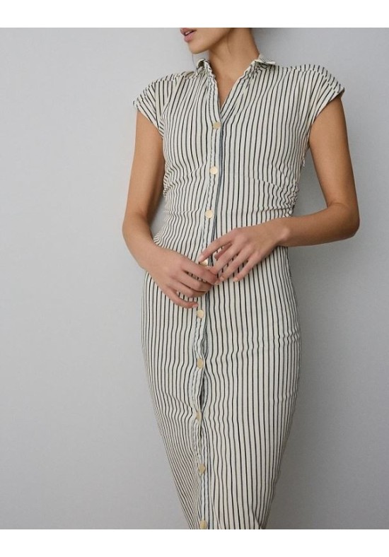 VESTIDO MIDI RAYAS