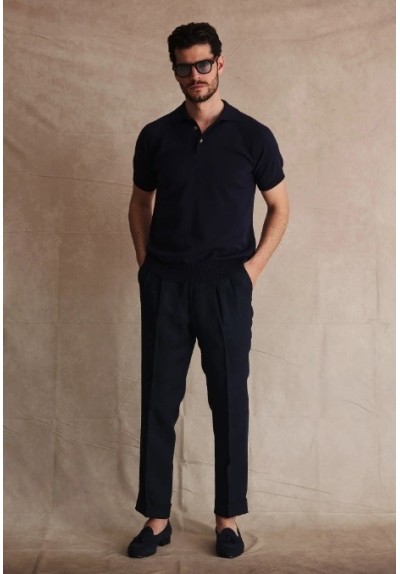 POLO BOTONES MARINO