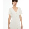 VESTIDO MIDI DE MANGA CORTA