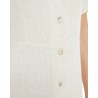 VESTIDO MIDI DE MANGA CORTA