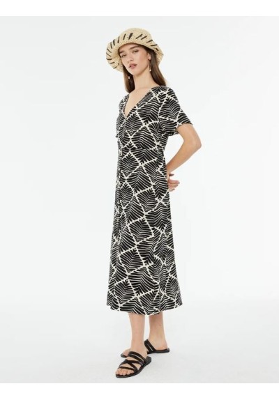 VESTIDO MIDI BICOLOR