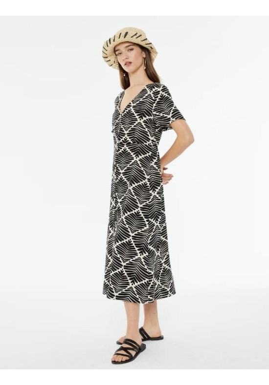VESTIDO MIDI BICOLOR