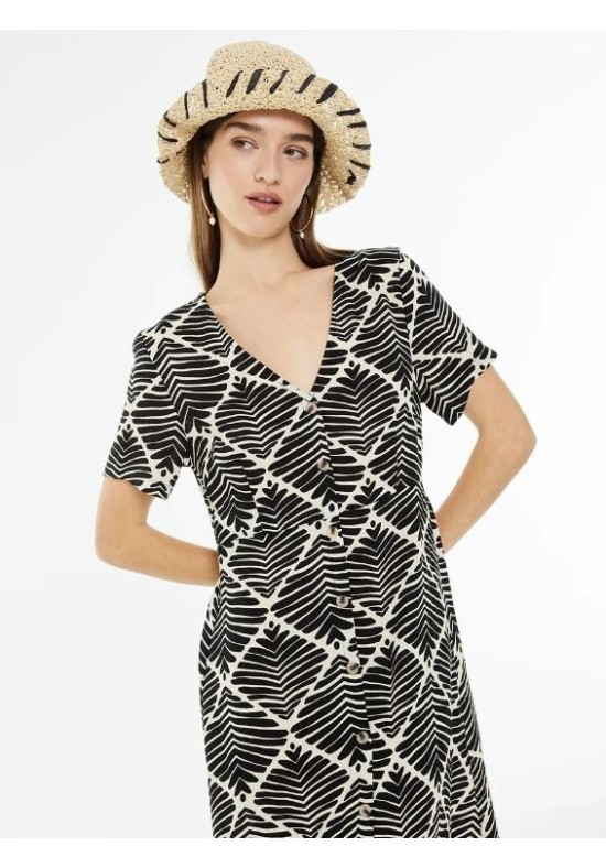 VESTIDO MIDI BICOLOR