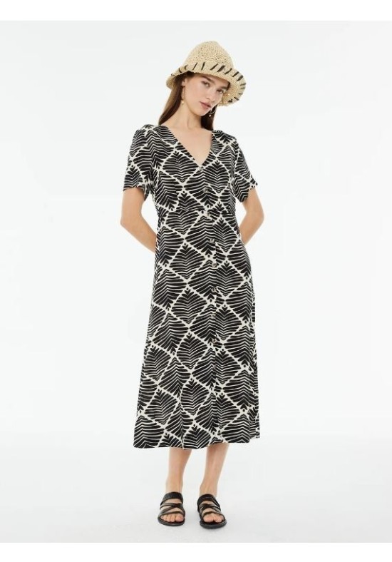 VESTIDO MIDI BICOLOR