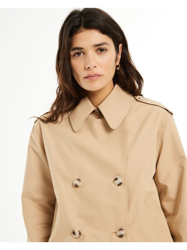 TRENCH CORTO CON BOTONES