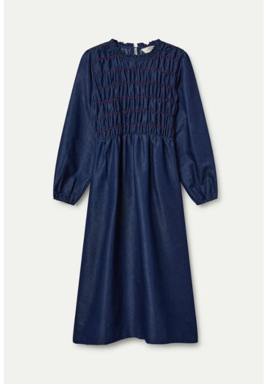 VESTIDO MIDI CHAMBRAY