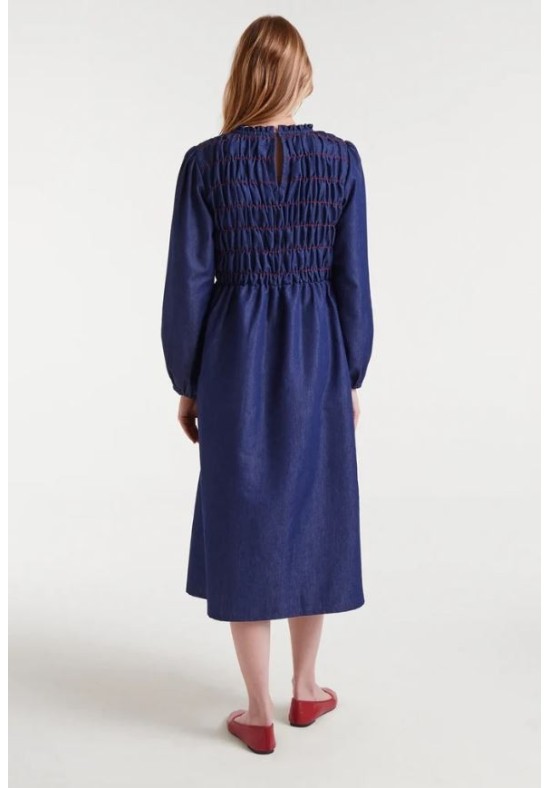 VESTIDO MIDI CHAMBRAY