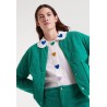 CAMISA CON BORDADOS DE CORAZONES