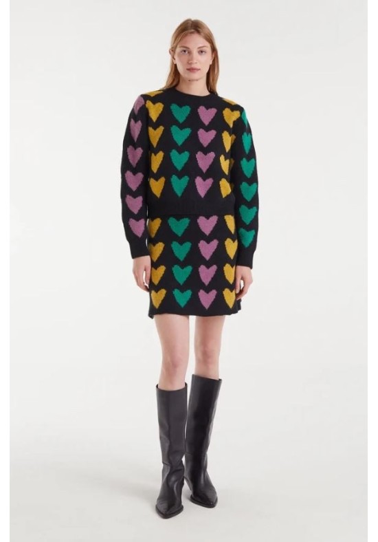 FALDA CORTA ESTAMPADO CORAZONES