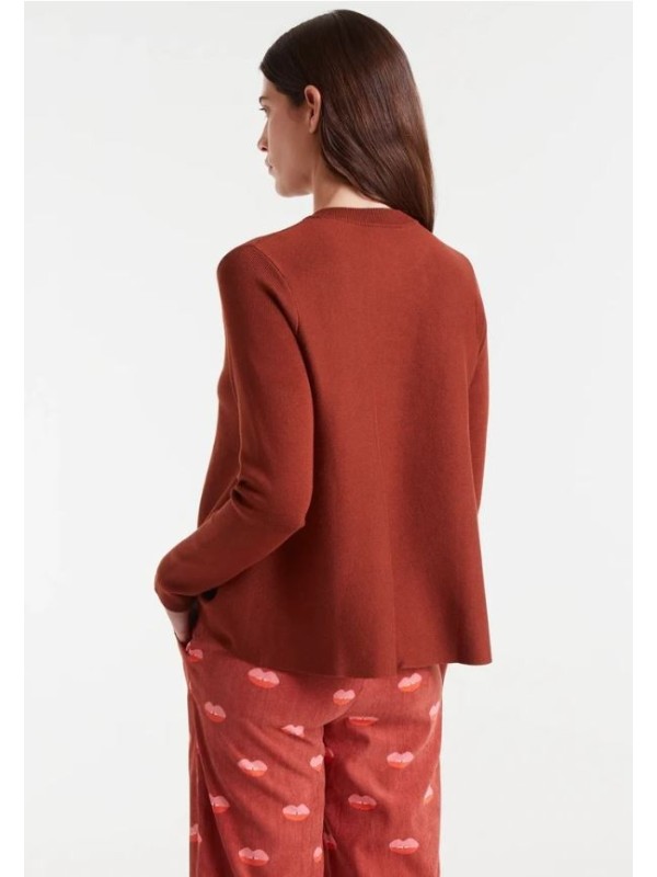 CARDIGAN EVASÉ MARRÓN